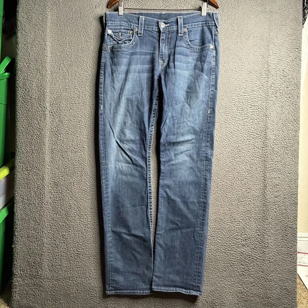 Vintage True Religion Ricky Jeans Men’s 33 (Measured 34x33) Flap Pocket USA